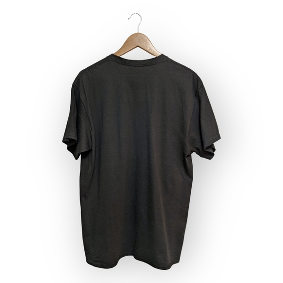 The Vinyl Icons Bowie Ziggy Stardust Cotton Graphic T-Shirt in Washed Black, S - Picture 3 of 11